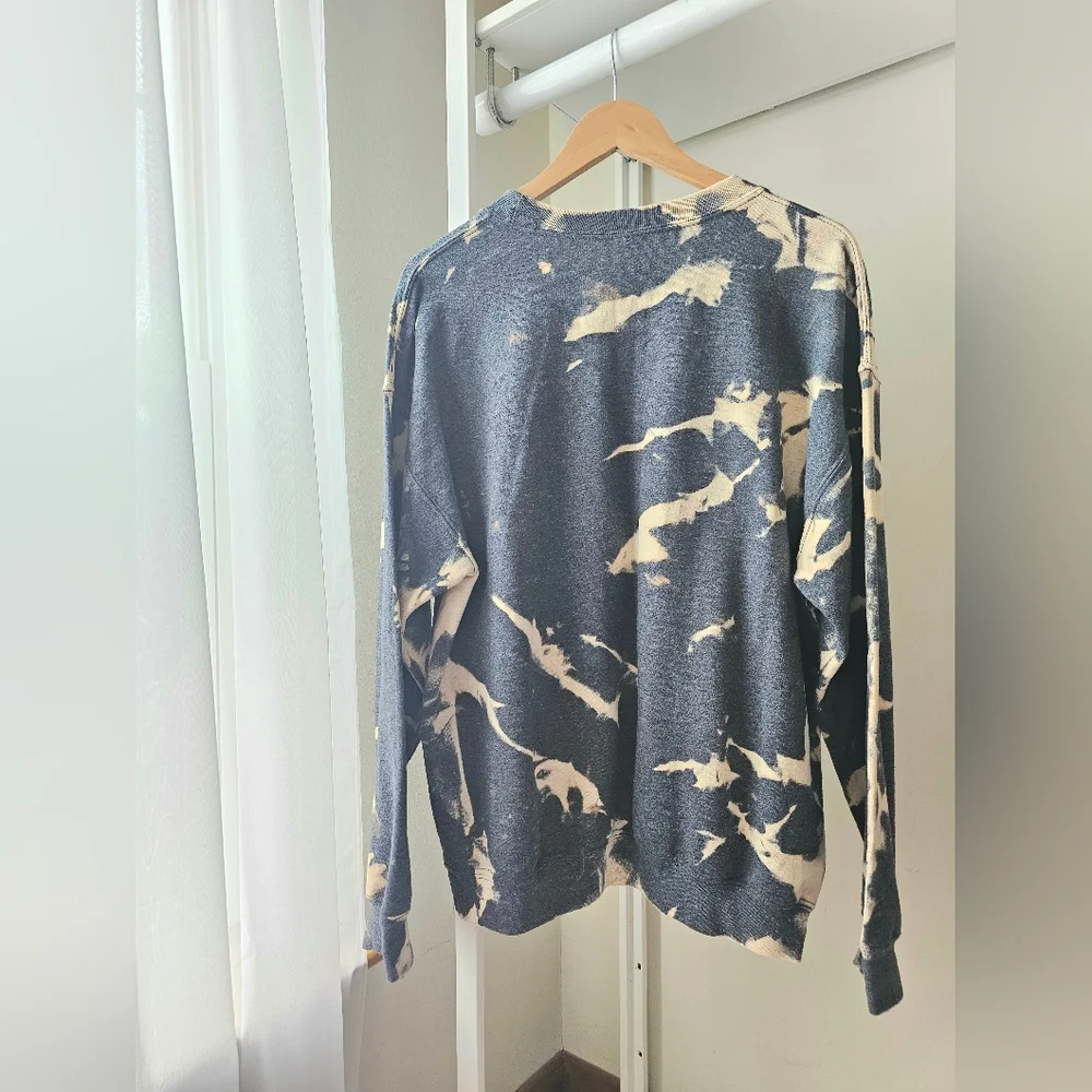 Witchy Woman Gray + Bleached Crewneck Sweater - Picture 5 of 5